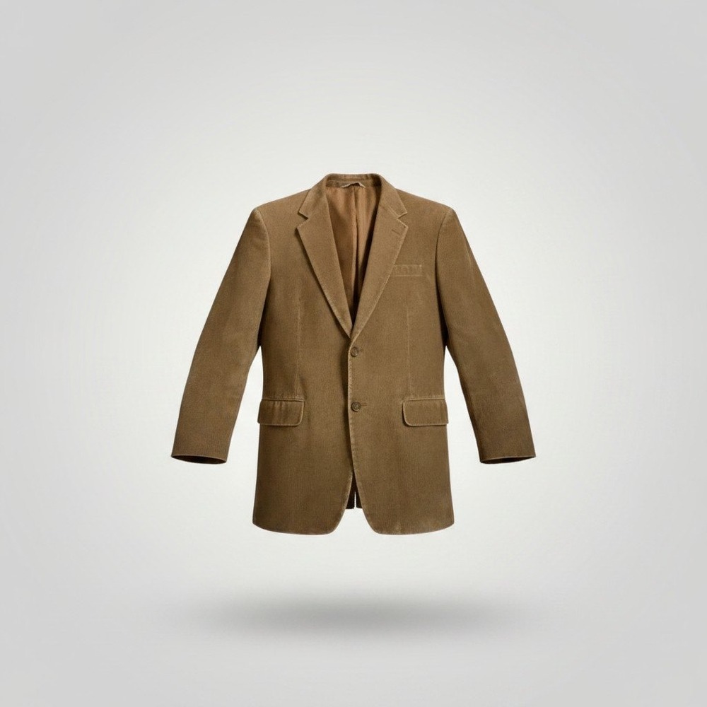 Joseph & Feiss Vintage Corduroy Blazer Men 38R Brown Sport Coat Dark Academia